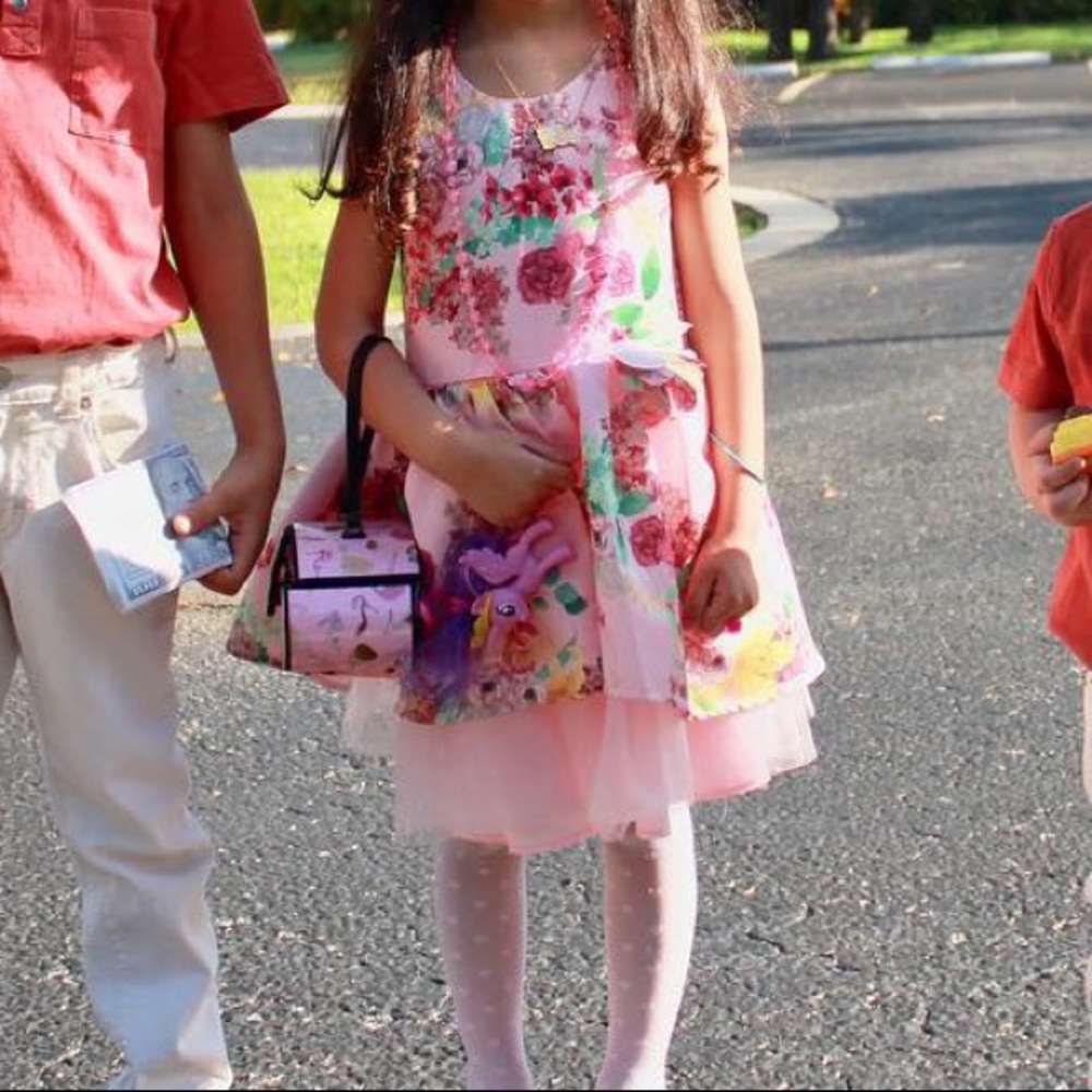 Btween pink floral dress